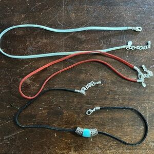 CLOSET CLOSING!! Set of Three Chokers with Turquoise Accent